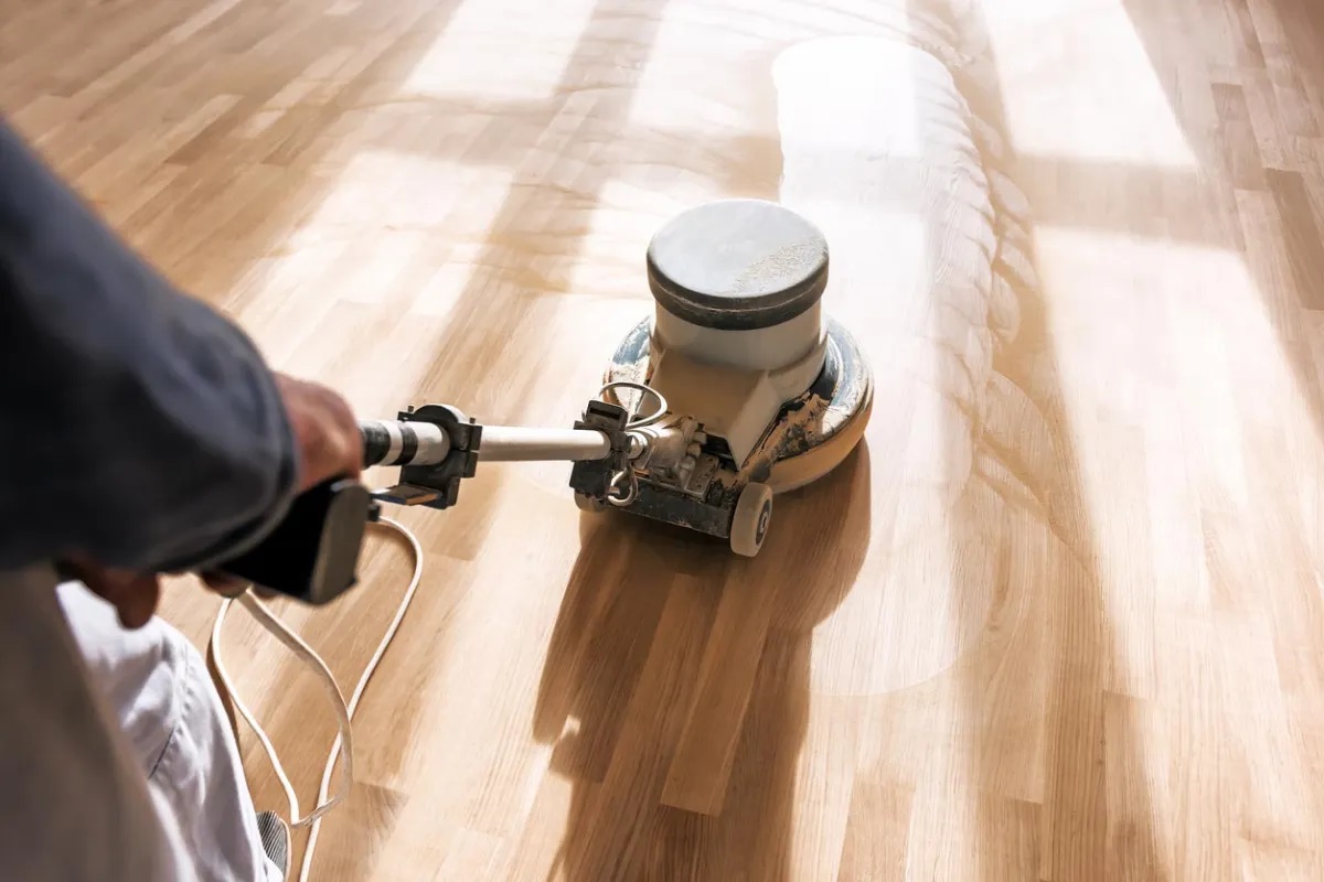 How often should you sand and polish hardwood floors?