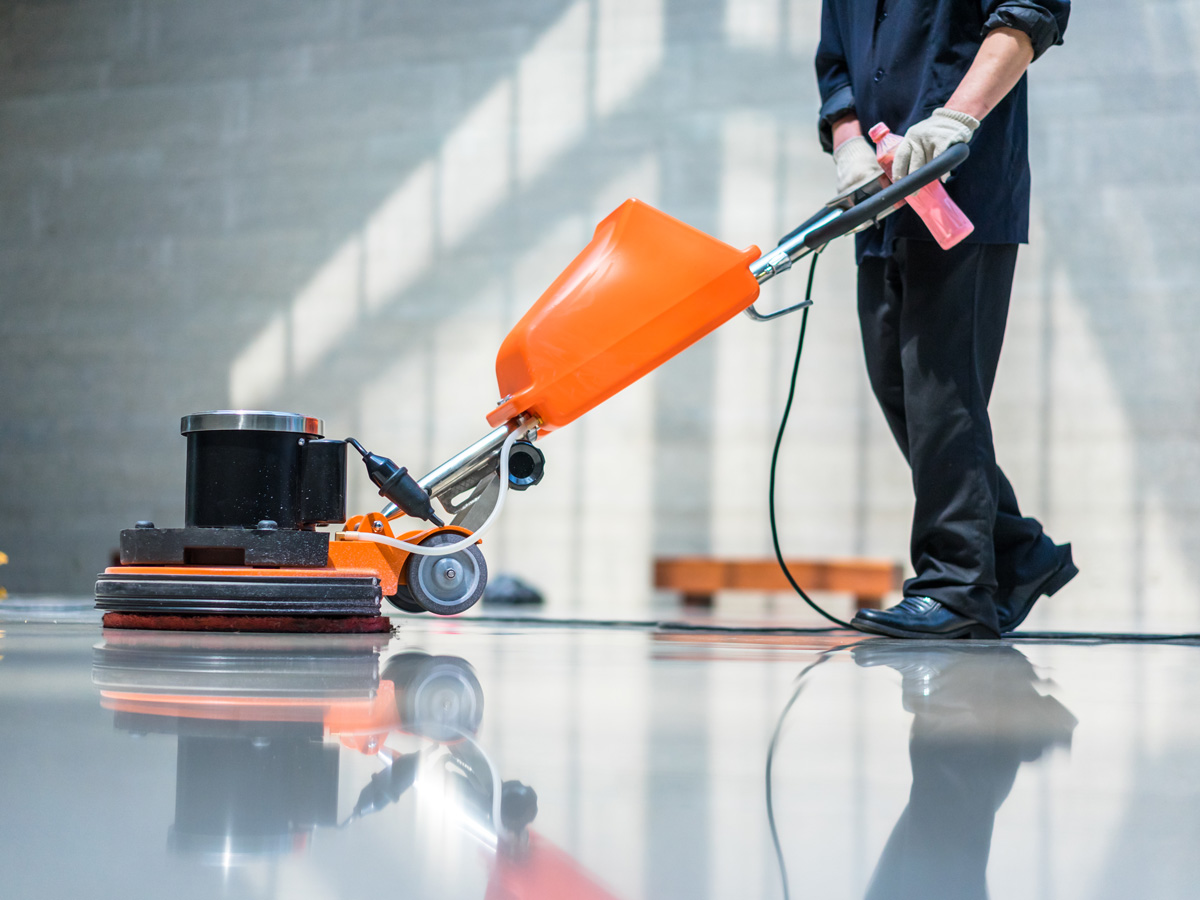 Local floor sanding and polishing